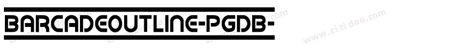 BarcadeOutline-PgdB字体转换