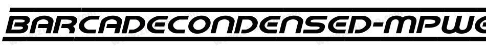 BarcadeCondensed-MPwe字体转换