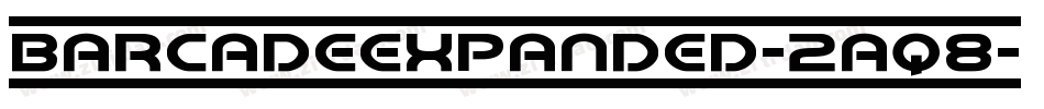 BarcadeExpanded-2aq8字体转换