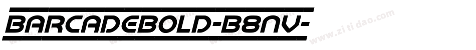 BarcadeBold-B8nV字体转换