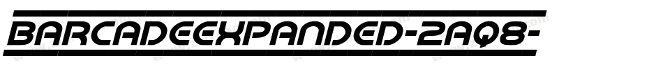 BarcadeExpanded-2aq8字体转换