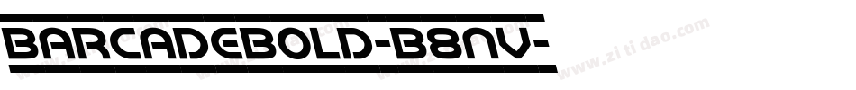 BarcadeBold-B8nV字体转换
