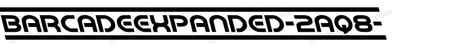 BarcadeExpanded-2aq8字体转换