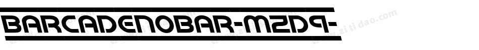 BarcadeNoBar-mzD9字体转换