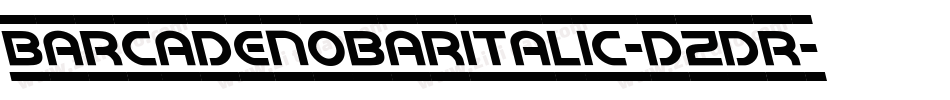 BarcadeNoBarItalic-dzdR字体转换