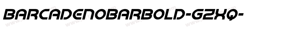BarcadeNoBarBold-gzXq字体转换