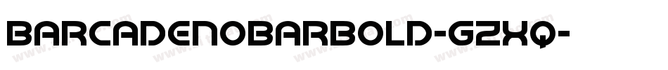 BarcadeNoBarBold-gzXq字体转换