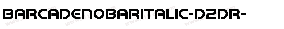 BarcadeNoBarItalic-dzdR字体转换