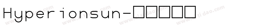 Hyperionsun字体转换