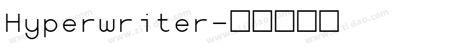 Hyperwriter字体转换