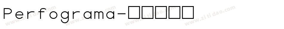 Perfograma字体转换