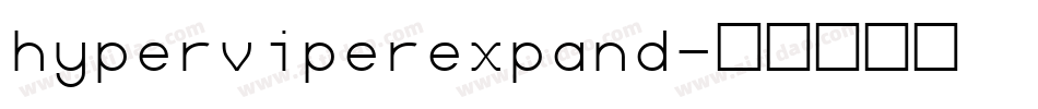 hyperviperexpand字体转换