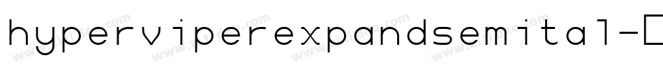 hyperviperexpandsemital字体转换