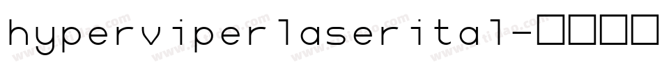 hyperviperlaserital字体转换