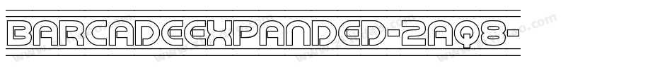 BarcadeExpanded-2aq8字体转换