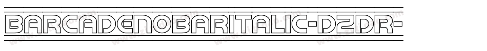 BarcadeNoBarItalic-dzdR字体转换