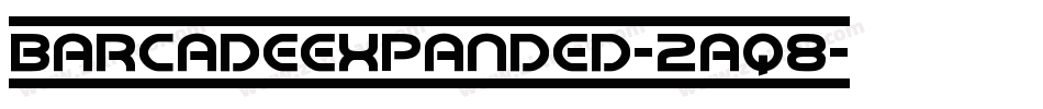 BarcadeExpanded-2aq8字体转换