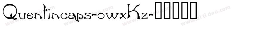 Quentincaps-owxKz字体转换