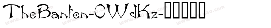 TheBanten-0WdKz字体转换
