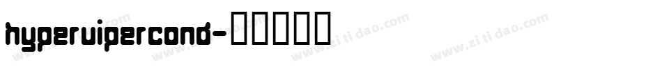 hypervipercond字体转换