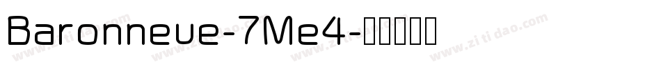 Baronneue-7Me4字体转换