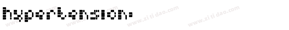 hypertension字体转换