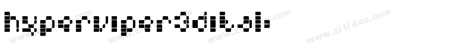 hyperviper3dital字体转换