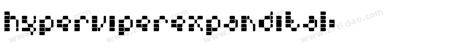 hyperviperexpandital字体转换