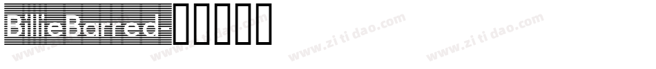 BillieBarred字体转换