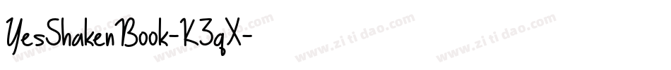 YesShakenBook-K3qX字体转换