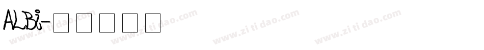 ALBI字体转换