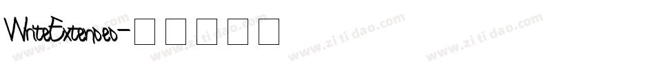 WriteExtended字体转换