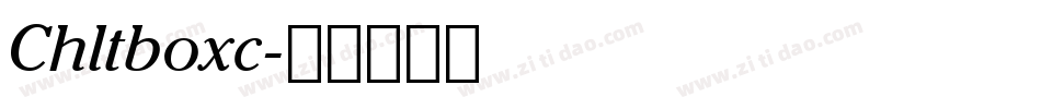 Chltboxc字体转换