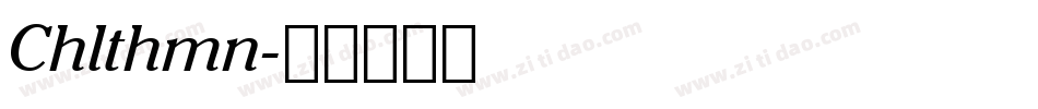 Chlthmn字体转换