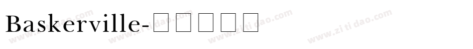 Baskerville字体转换