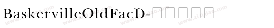 BaskervilleOldFacD字体转换