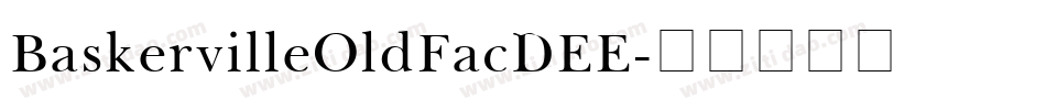 BaskervilleOldFacDEE字体转换