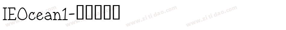 IEOcean1字体转换