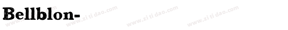 Bellblon字体转换