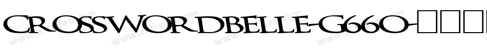 Crosswordbelle-G66O字体转换