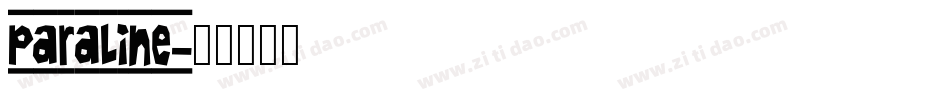 paraline字体转换