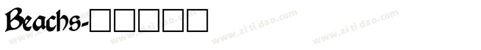 Beachs字体转换