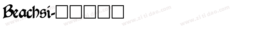 Beachsi字体转换