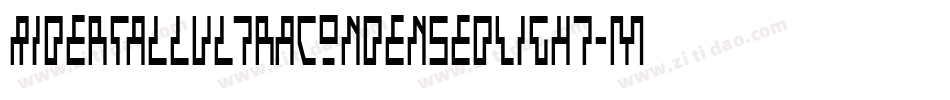 RiderTallUltraCondensedLight-MBPP字体转换 RiderTallUltraCondensedLight-MBPP字体转换