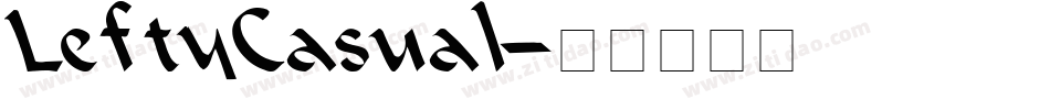 LeftyCasual字体转换