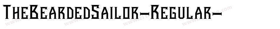 TheBeardedSailor-Regular字体转换