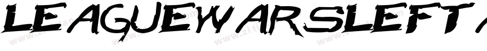 LeagueWarsLeftalic-1KP0字体转换