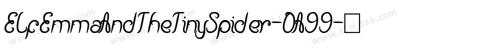 ElfEmmaAndTheTinySpider-DA99字体转换