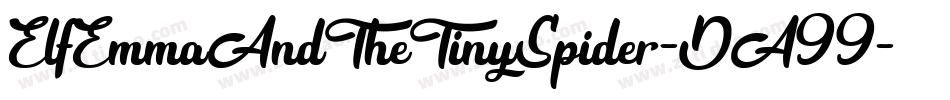 ElfEmmaAndTheTinySpider-DA99字体转换