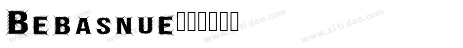 Bebasnue字体转换
